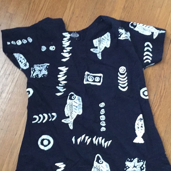 Exist navy 100% cotton short sleeve top/dress L - Picture 4 of 7